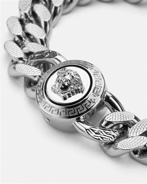 bracciale medusa versace|versace medusa chain bracelet.